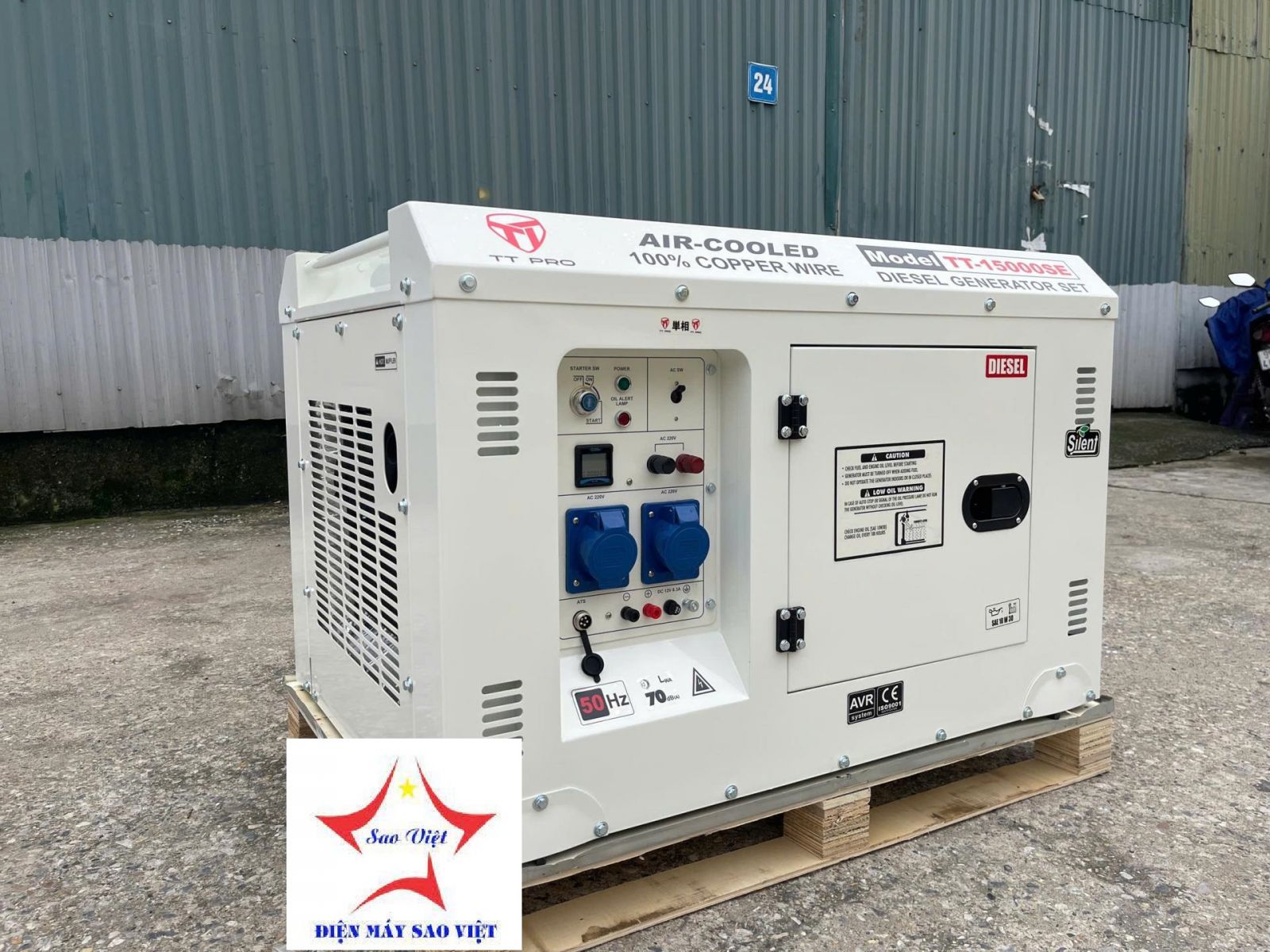 Máy Phát Điện Chạy Dầu 10Kw TTPRO TT-15000SE 