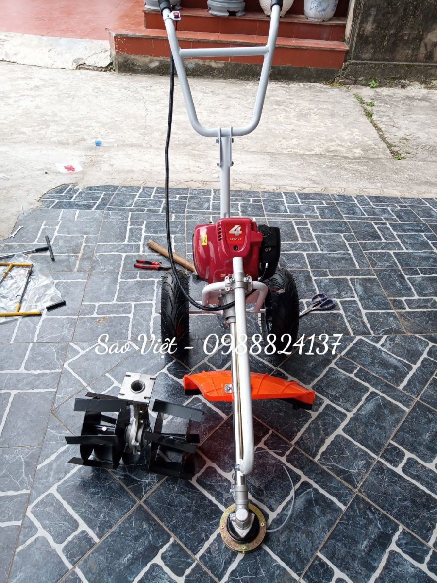 Máy cắt cỏ đẩy tay 2 bánh xe Seiki GX35 (4 thì) 