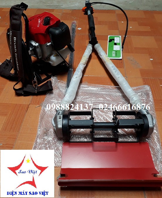 Máy xạc cỏ cầm tay chữ Y Mitsu 550 cần cong  