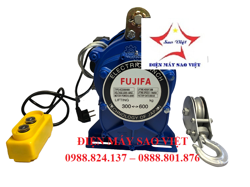 Máy tời điện đa năng Fujifa KCD 300/600 – 30m 220v 