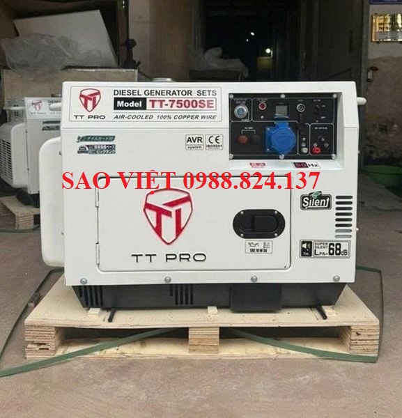 Máy Phát Điện 6KW Chạy Dầu TTPRO TT-7500SE 
