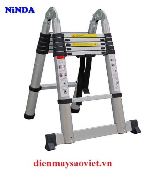 Thang nhôm rút gọn chữ A Ninda ND-38AI 