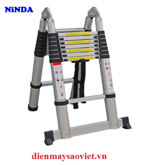 Thang nhôm rút gọn chữ A Ninda ND-44AI 