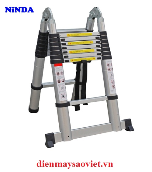 Thang nhôm rút gọn chữ A Ninda ND-56AI 